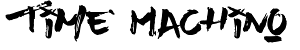 Time Machino font preview